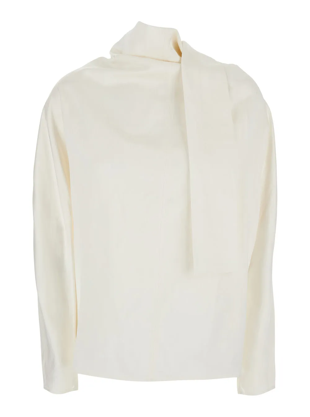 Blouse Cowl Neck White Silk sold by Lord & Taylor