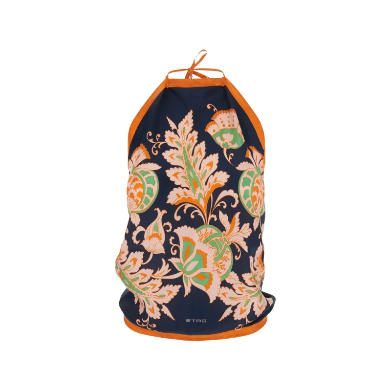 Top in Blue Silk made by Etro