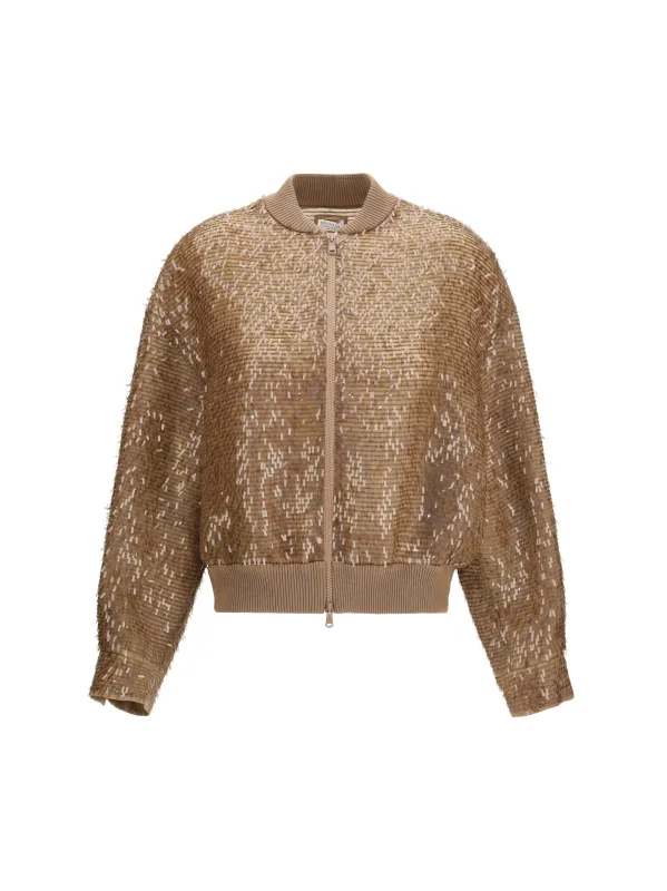 Sequin Jacket, 100% Silk made by Brunello Cucinelli