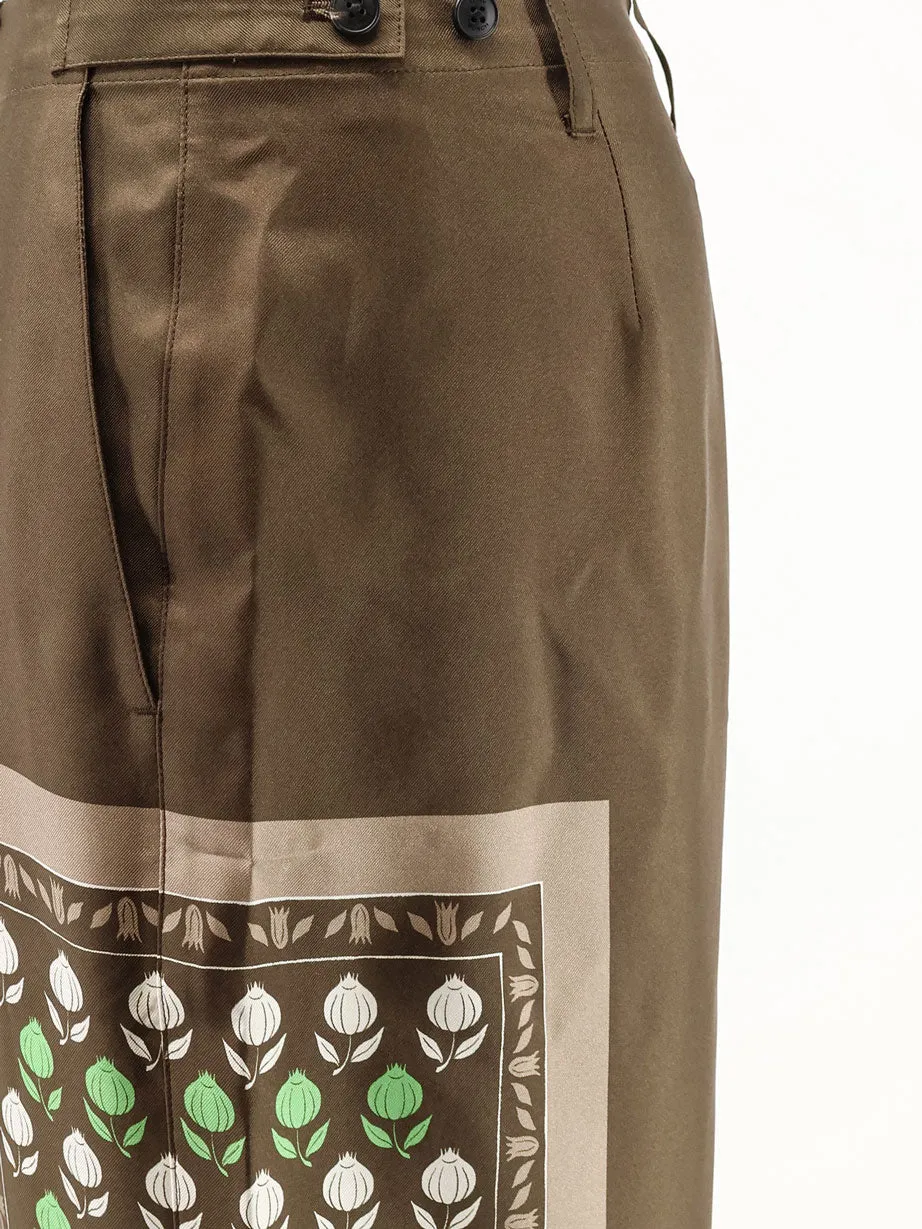 Silk Trousers Green sold by Lord & Taylor product image thumbnail 3