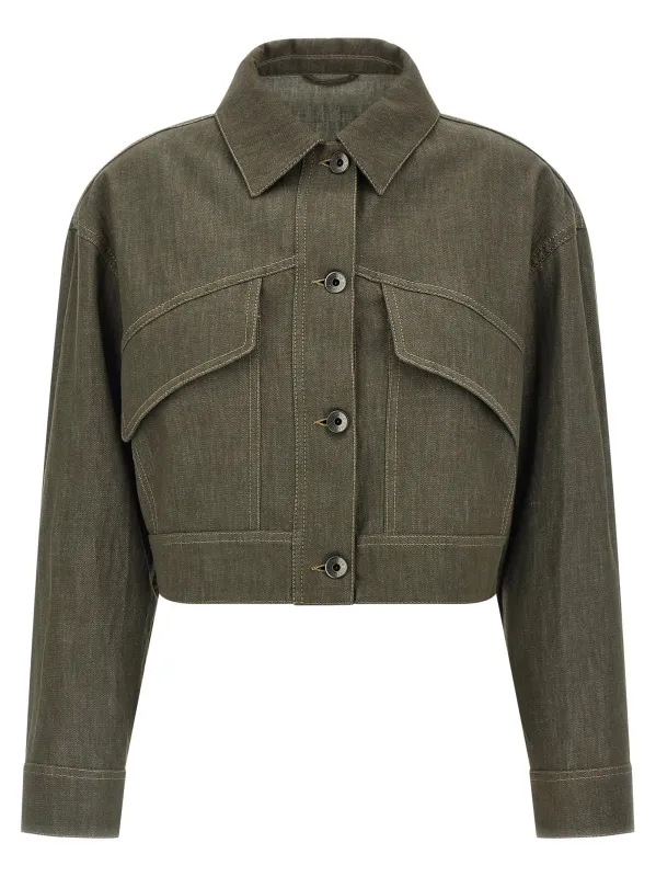 Cropped jacket made by Brunello Cucinelli