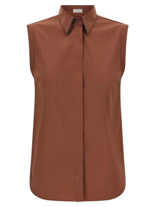 'Shiny Trim' shirt made by Brunello Cucinelli