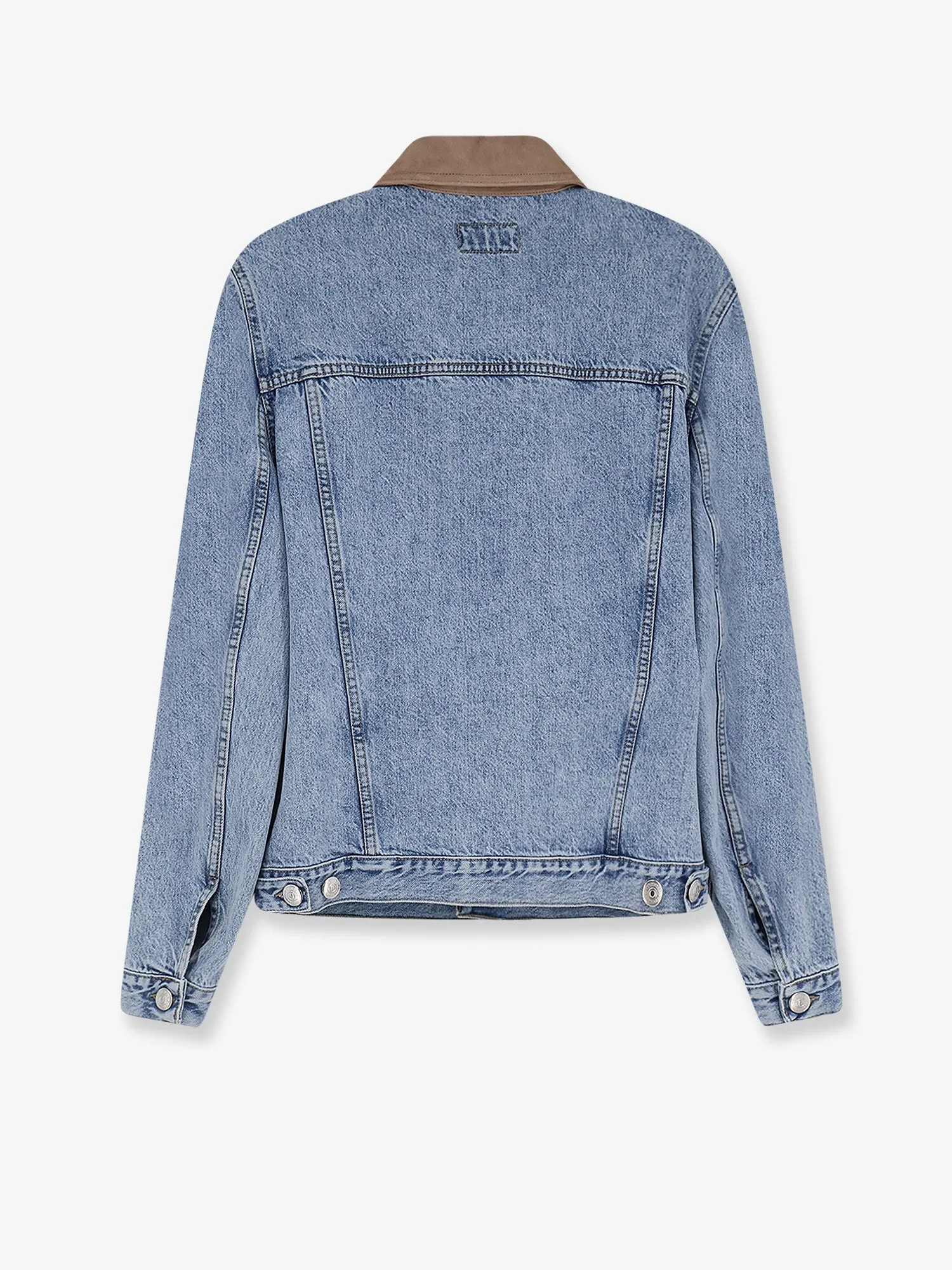Denim Jacket Suede Collar Blue sold by Lord & Taylor product image thumbnail 2