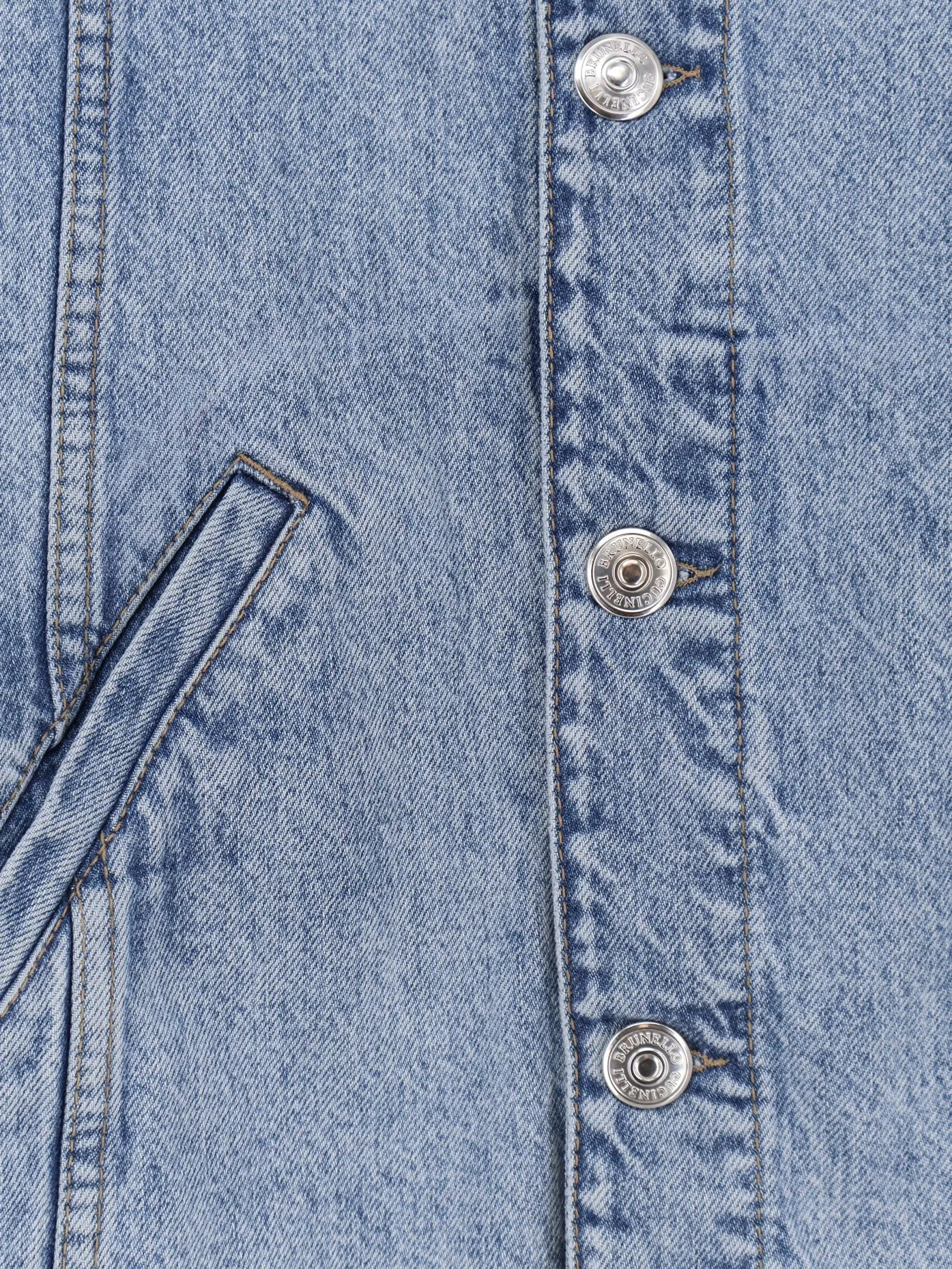 Denim Jacket Suede Collar Blue sold by Lord & Taylor product image thumbnail 3