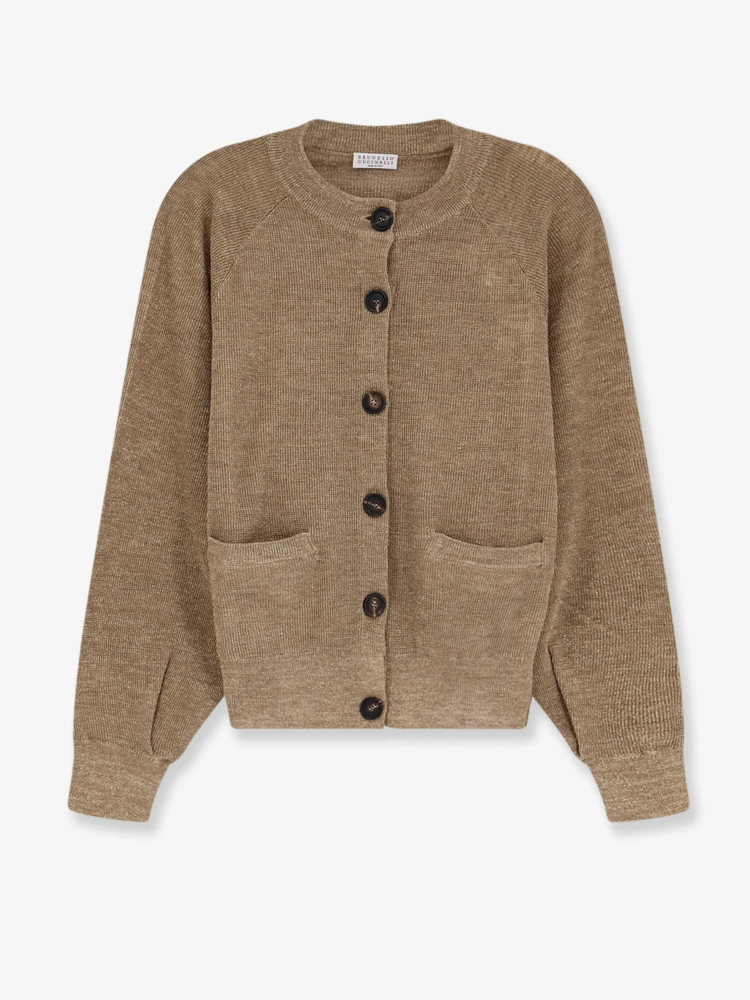 Cardigan Linen Blend Gold sold by Lord & Taylor