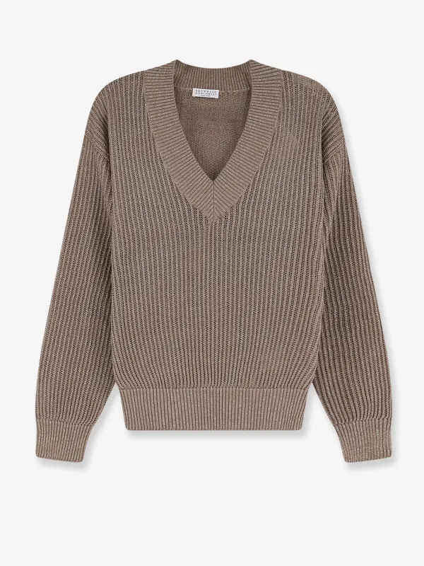 Sweater Sparkle Grey made by Brunello Cucinelli