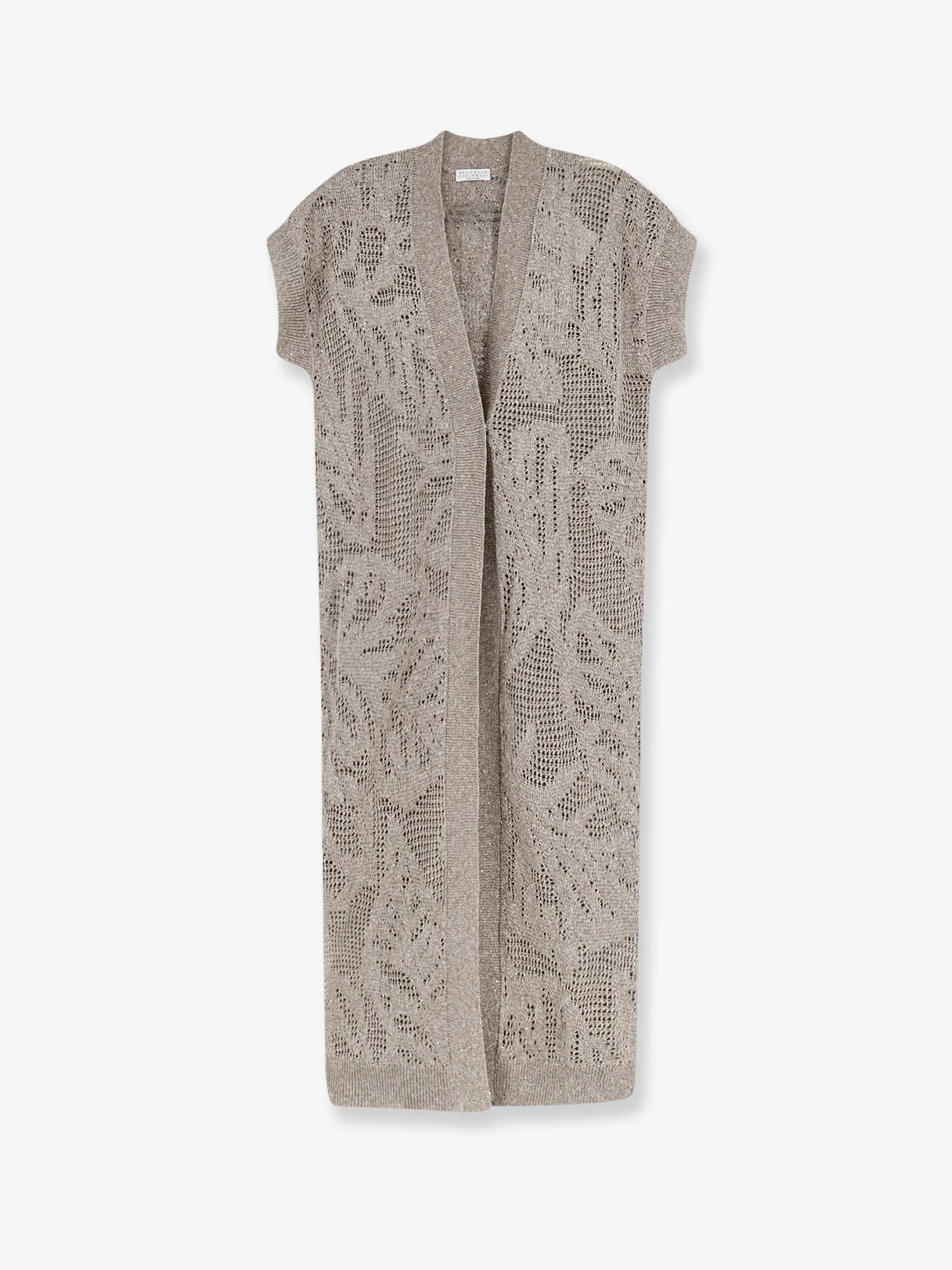 Long Cardigan Linen-Cotton Grey sold by Lord & Taylor