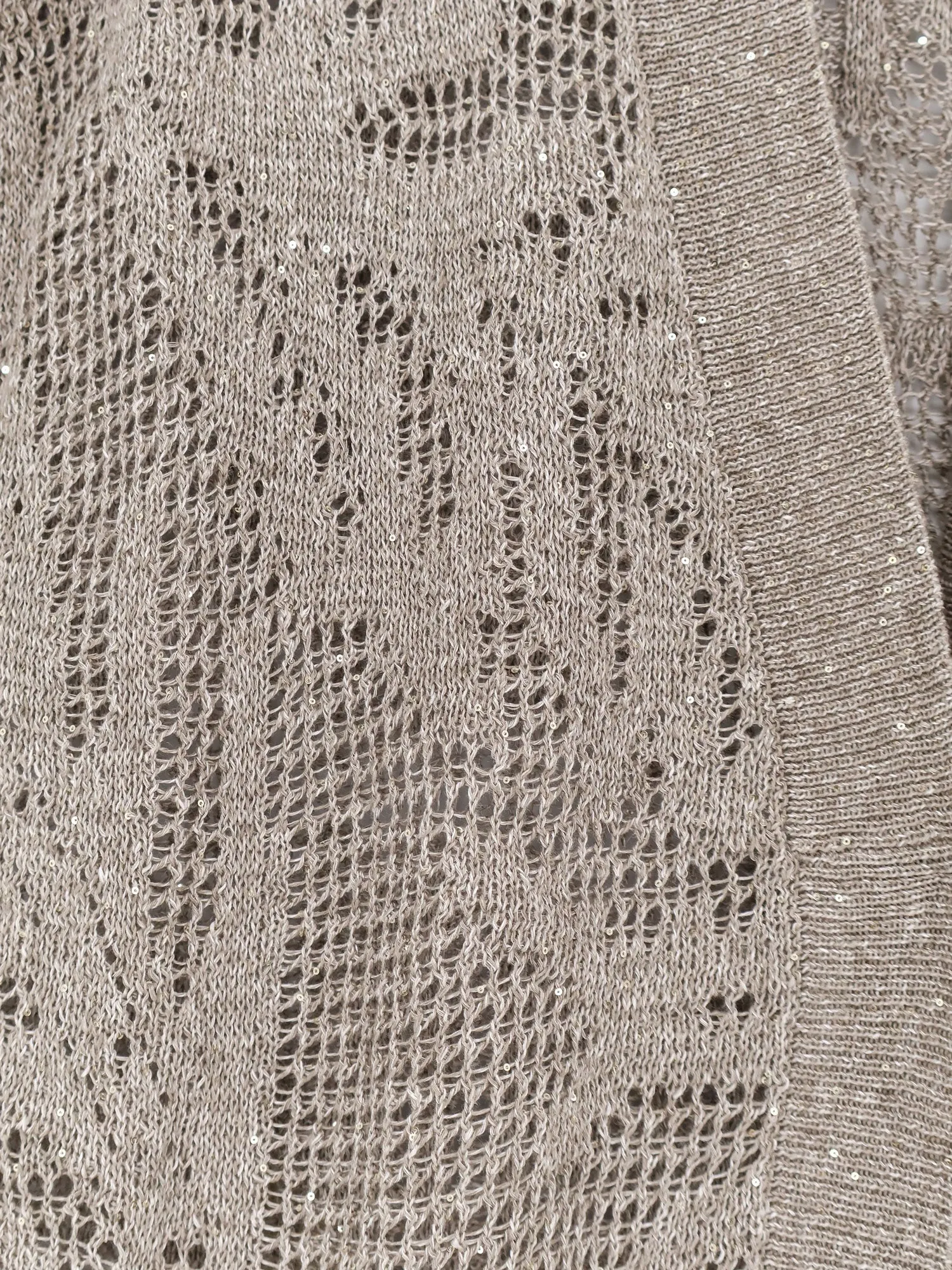 Long Cardigan Linen-Cotton Grey sold by Lord & Taylor product image thumbnail 3