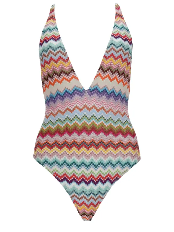 One-Piece Swimsuit Viscose Lamé made by Missoni