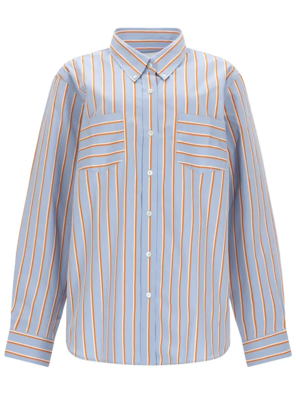 Cotton Shirt Azure made by Dries Van Noten