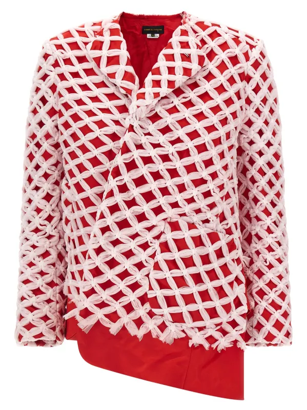 Tulle weave blazer made by Comme des Garcons