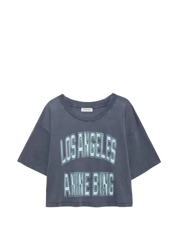 "JOHNNY" CROPPED TEE made by Anine Bing