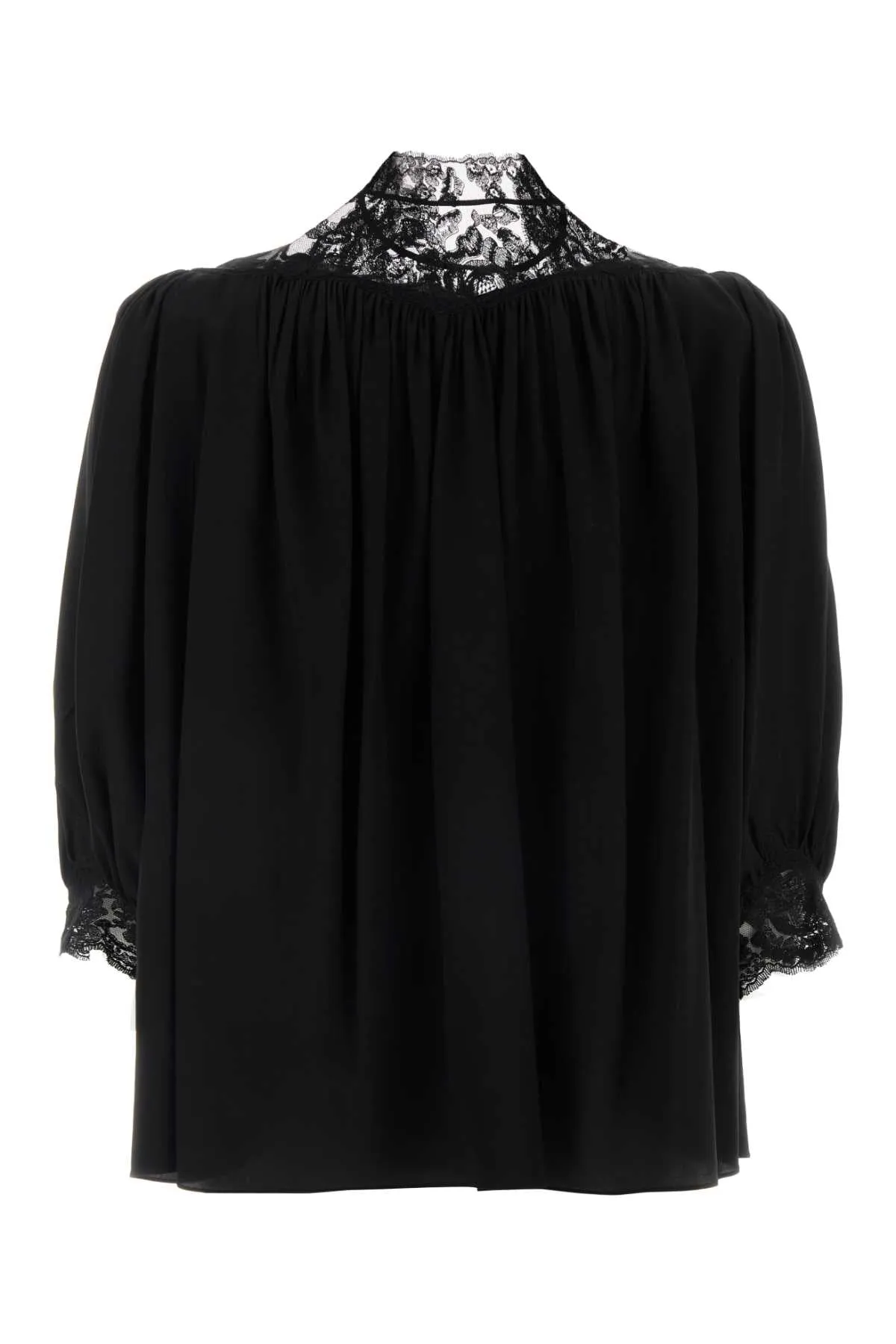 BLACK SILK BLOUSE sold by Lord & Taylor product image thumbnail 2