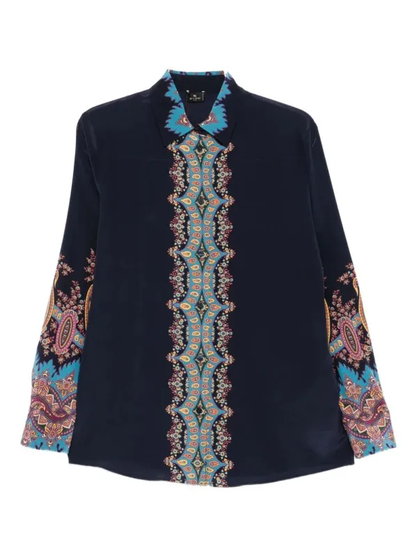 MULTICOLOUR SILK SHIRT made by Etro