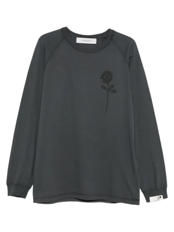 CHARCOAL COTTON T-SHIRT made by Golden Goose