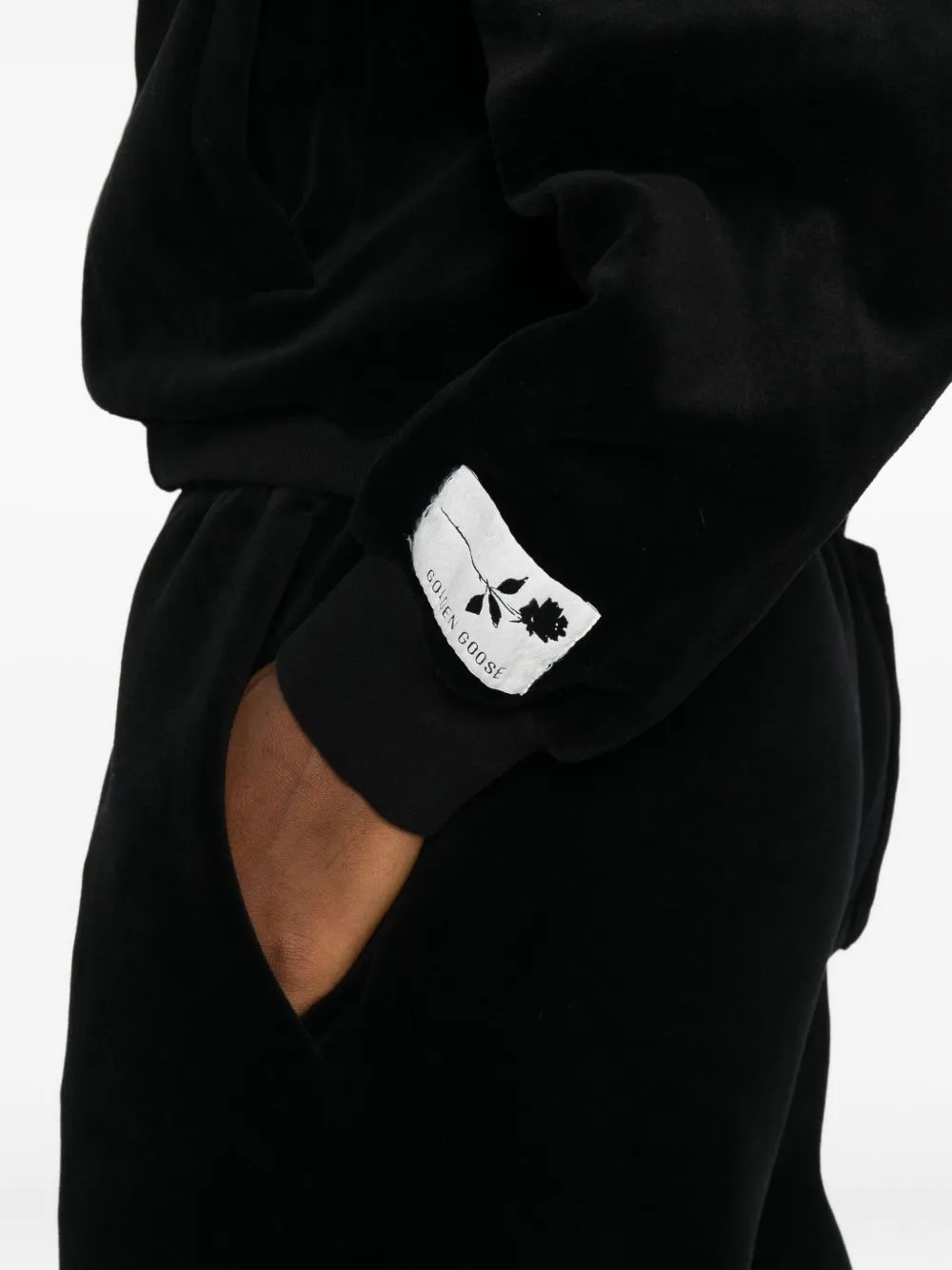 BLACK COTTON-POLYESTER SWEATSHIRT sold by Lord & Taylor product image thumbnail 4