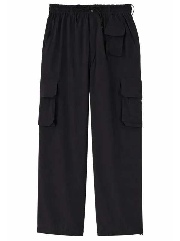 Wide-Leg Cargo Trousers Black made by Adidas