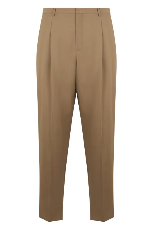 TAILORED TROUSERS IN A WOOL AND MOHAIR BLEND made by Yves Saint Laurent