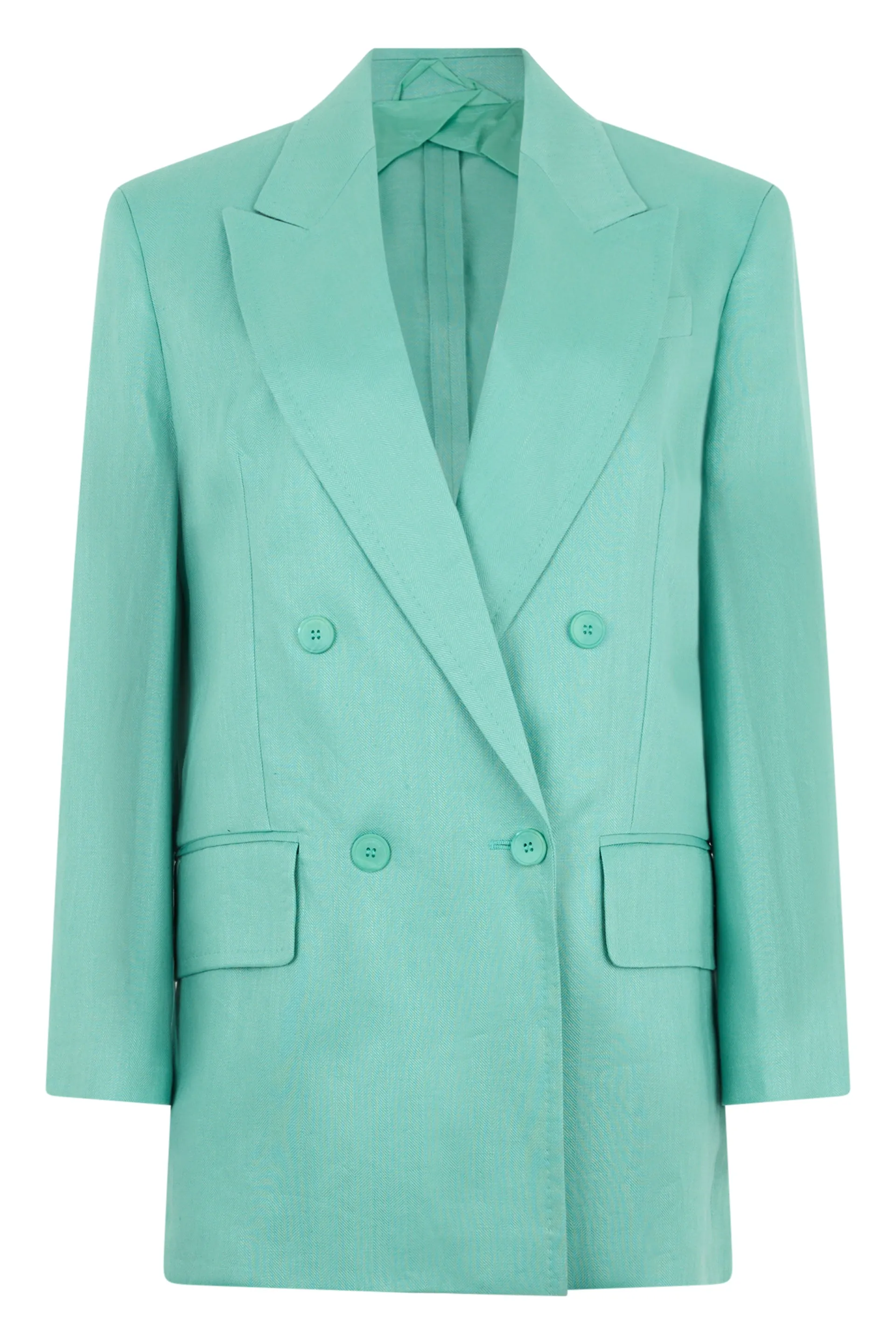 UNLINED DOUBLE-BREASTED BLAZER sold by Lord & Taylor