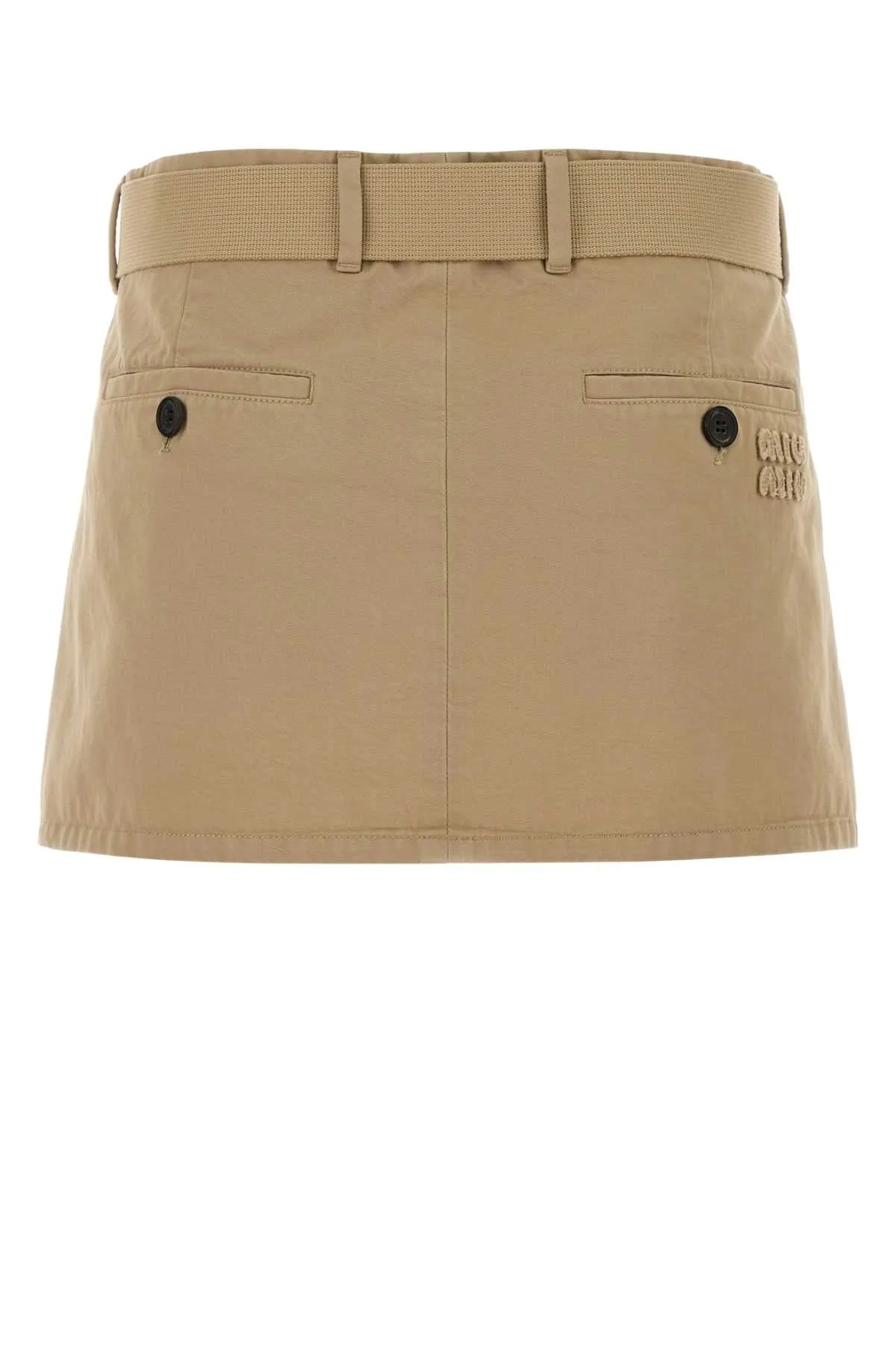 COTTON DRILL MINI SKIRT sold by Lord & Taylor product image thumbnail 2