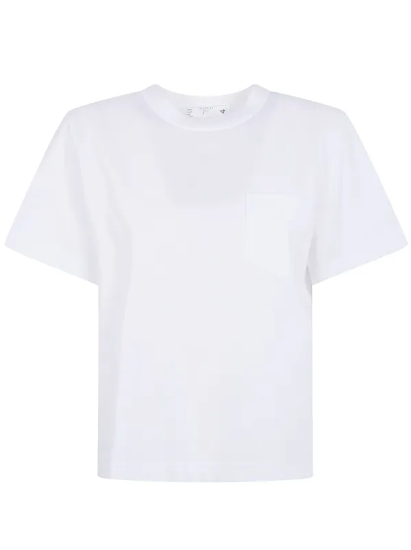 POPELINE X COTTON JERSEY T-SHIRT made by Sacai