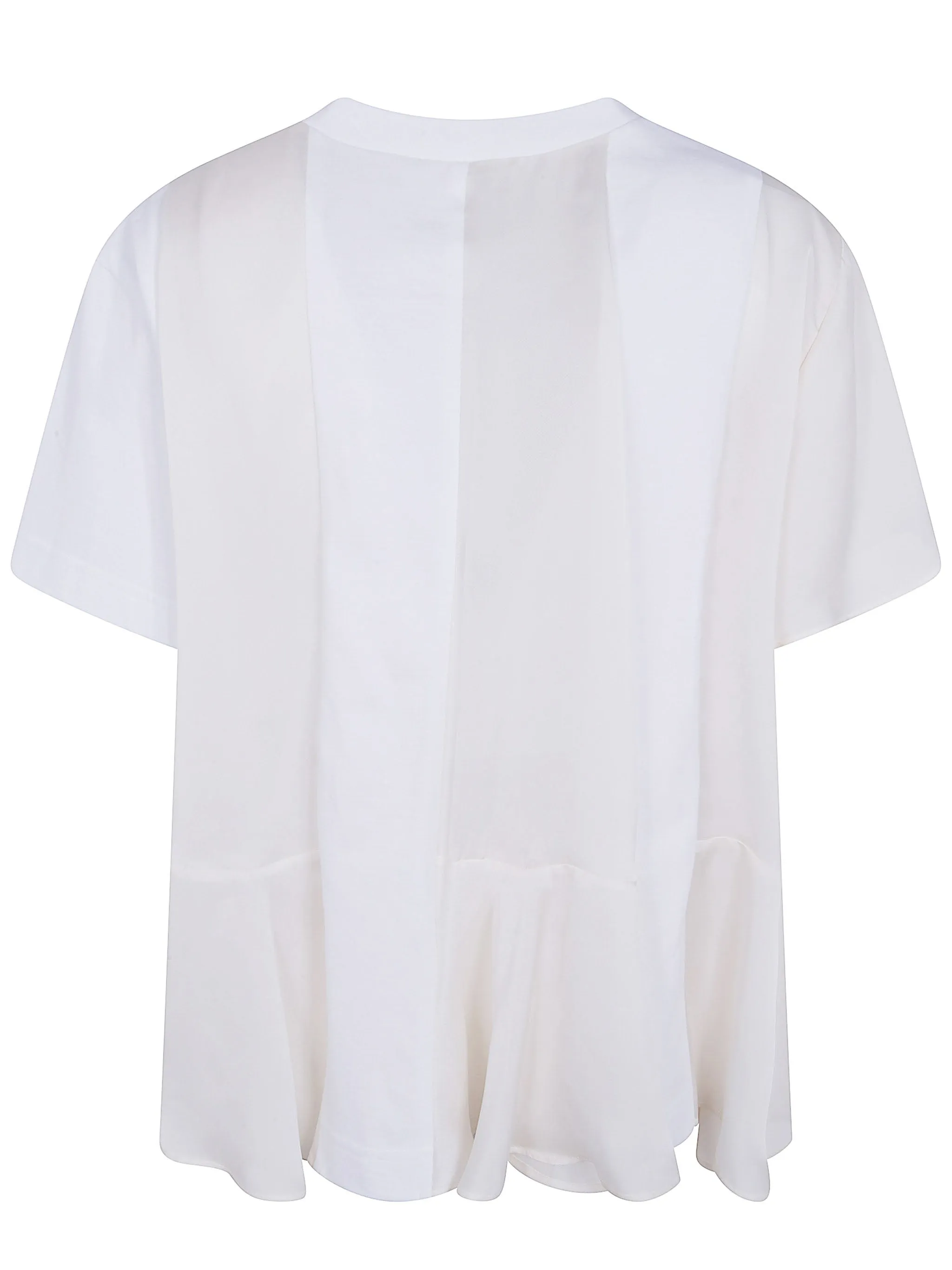 SATIN X COTTON JERSEY T-SHIRT sold by Lord & Taylor product image thumbnail 2