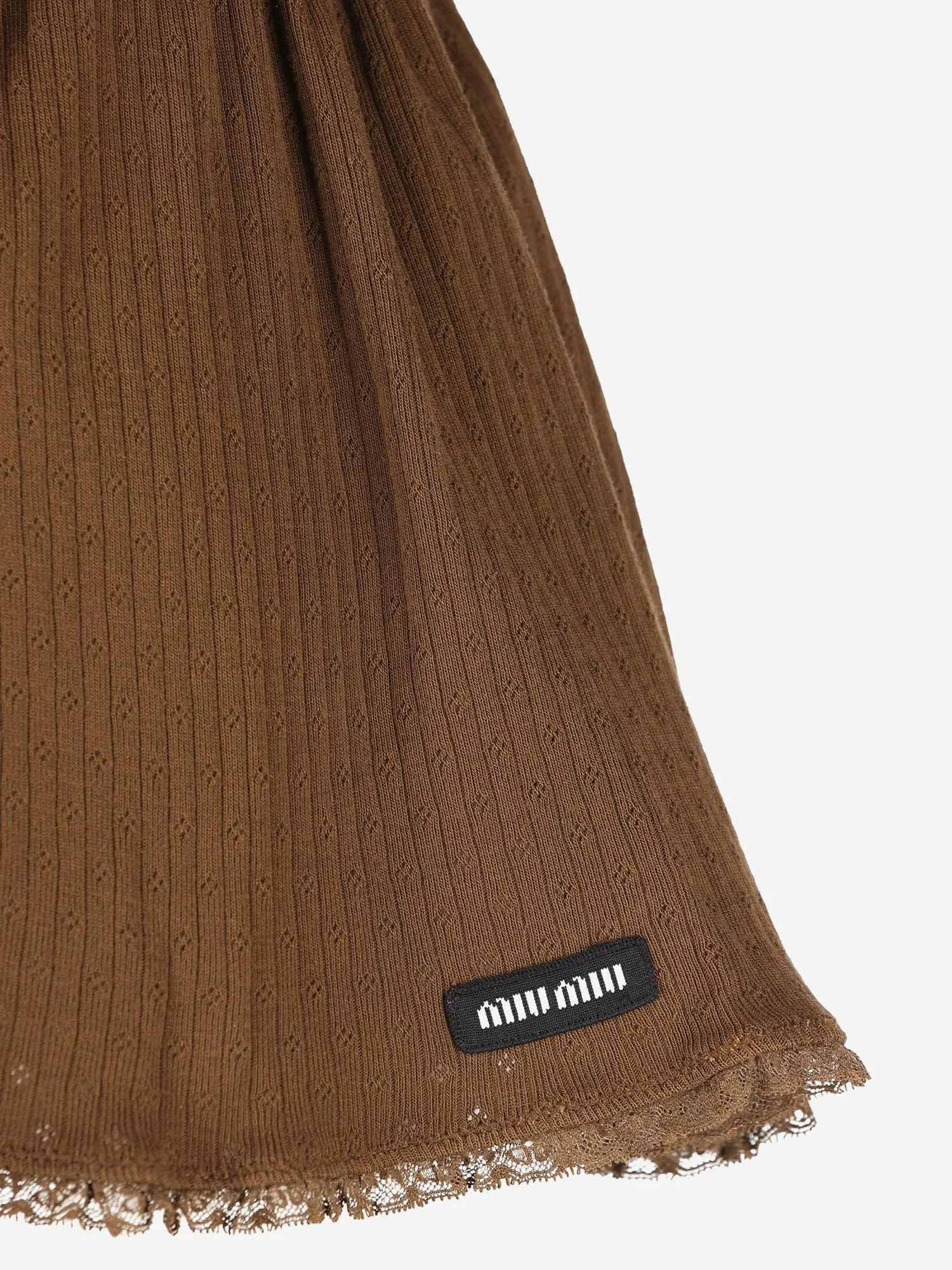 Mini Cotton Skirt Brown sold by Lord & Taylor product image thumbnail 3