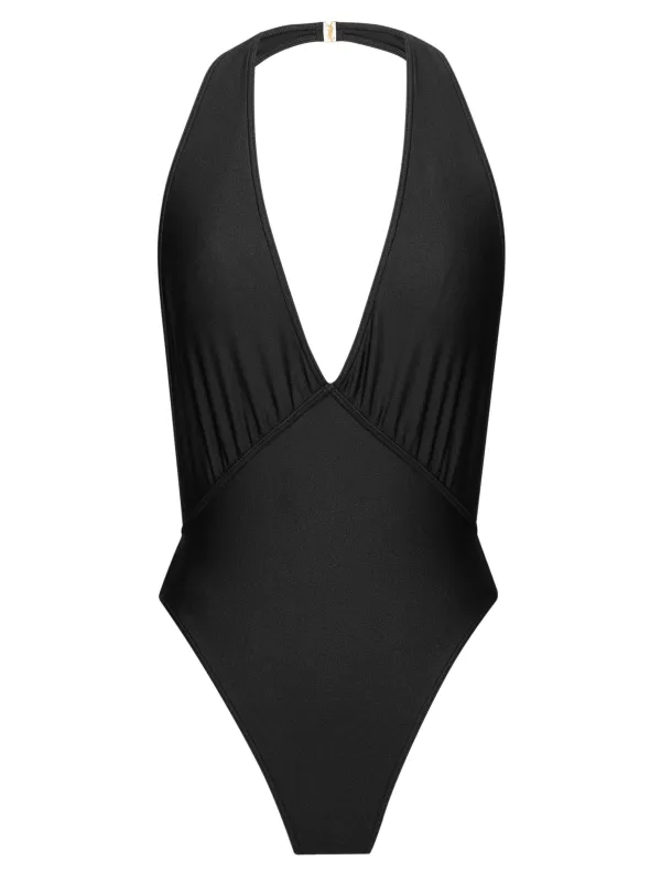 BACKLESS HALTER SWIMSUIT made by Yves Saint Laurent