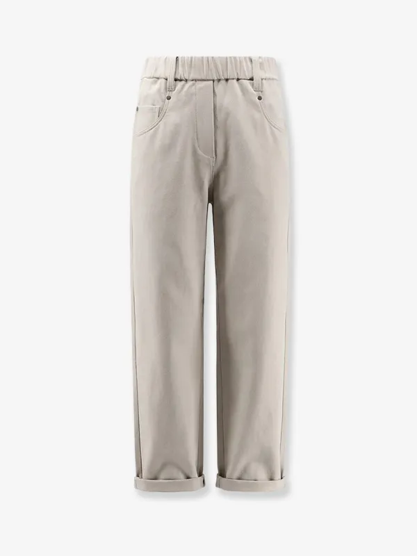 Trousers Grey made by Brunello Cucinelli