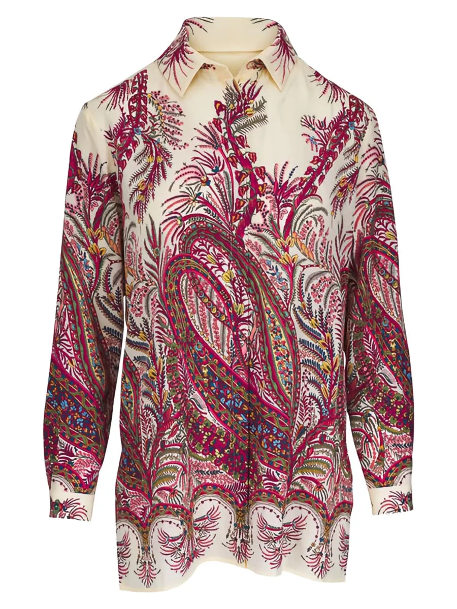 Shirt Paisley Multicolour Silk sold by Lord & Taylor
