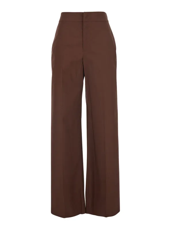 Wide-Leg Trousers Brown made by Twinset