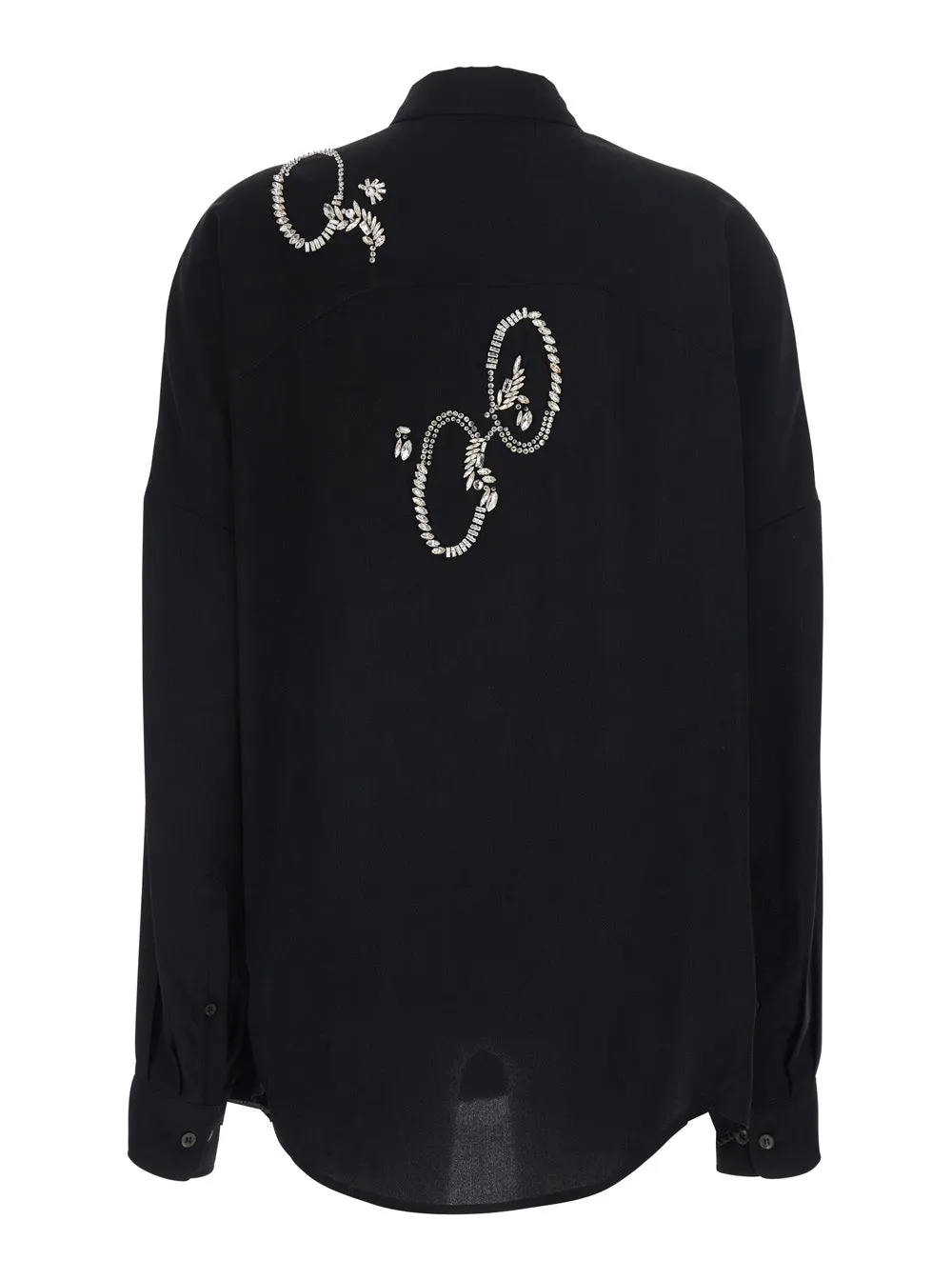 Blouse CASIA EMB Black Viscose sold by Lord & Taylor