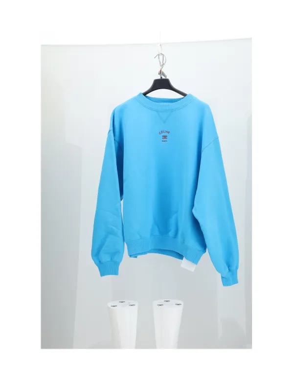 Loose Sweatshirt Mickey Blue/White made by Celine