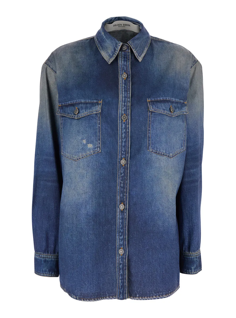 Overshirt Journey Patty Blue Polyester sold by Lord & Taylor