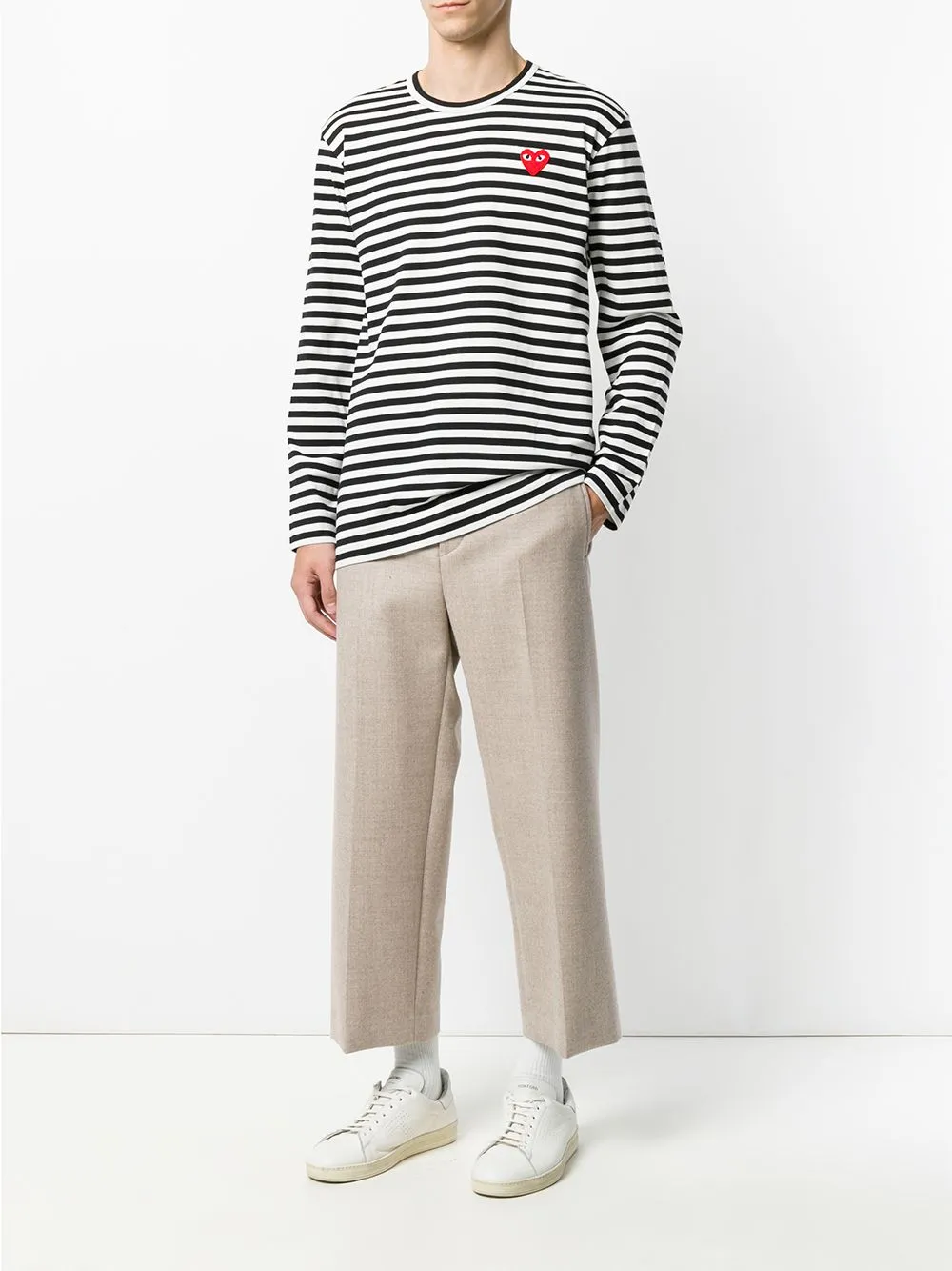 STRIPED COTTON T SHIRT. sold by Lord & Taylor product image thumbnail 3