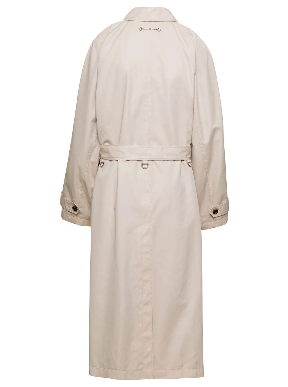 Beige Single-Breasted Trench Coat with Belt sold by Lord & Taylor product image thumbnail 2