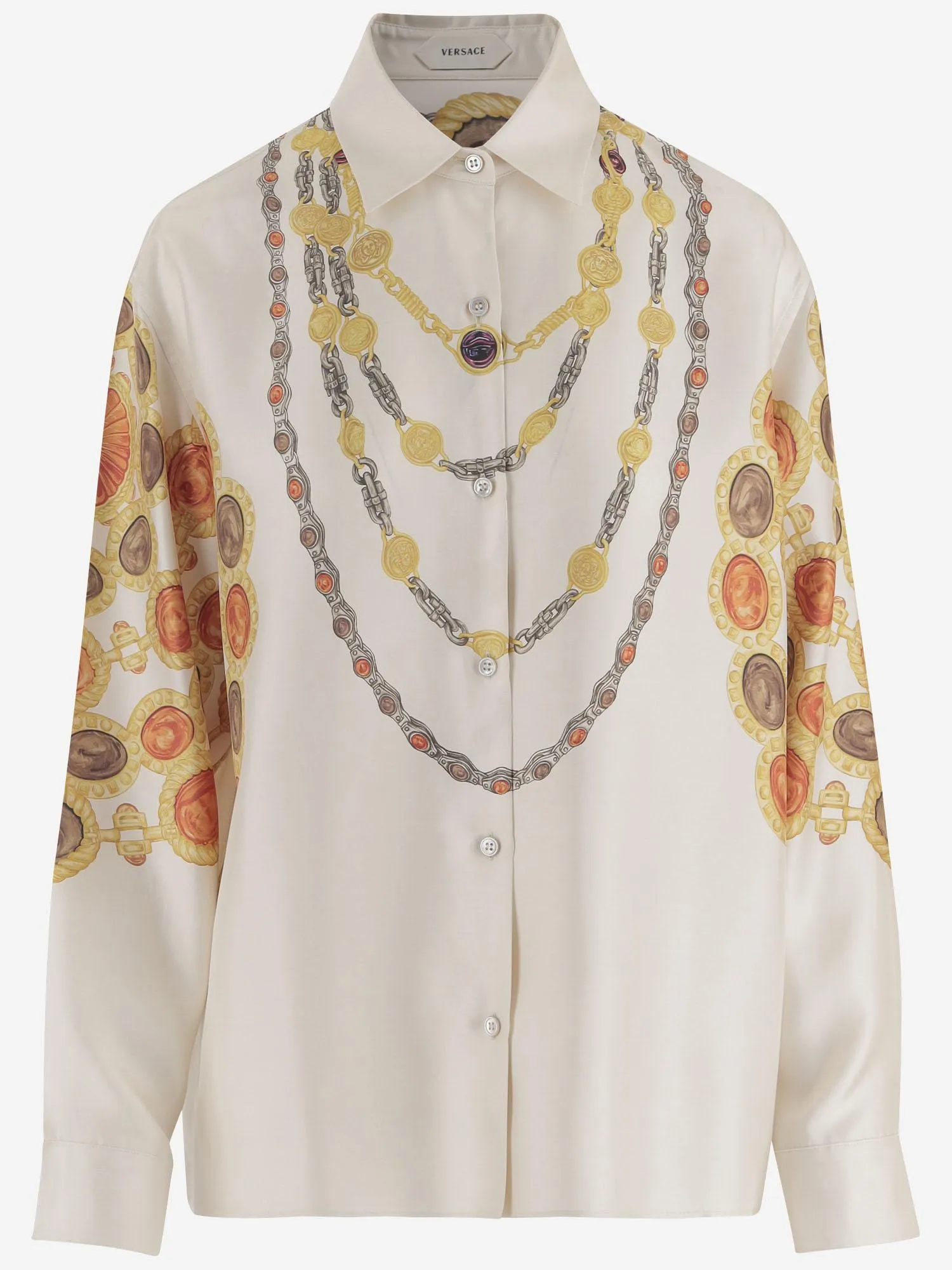 Shirt in Silk Twill, Printed sold by Lord & Taylor