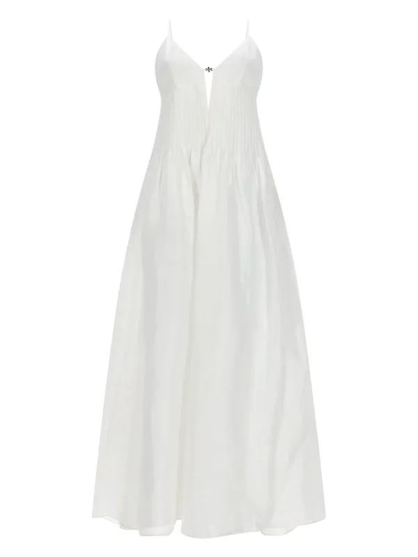 Dress Linen White made by Tory Burch