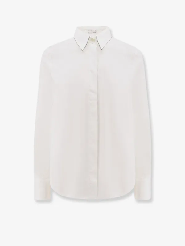 Cotton Blend Shirt made by Brunello Cucinelli