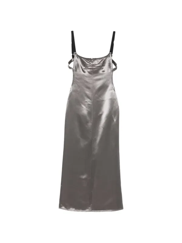 SATIN MIDI DRESS made by The Attico