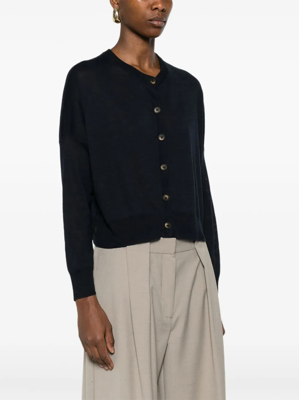 LINEN AND COTTON BLEND CARDIGAN sold by Lord & Taylor product image thumbnail 5