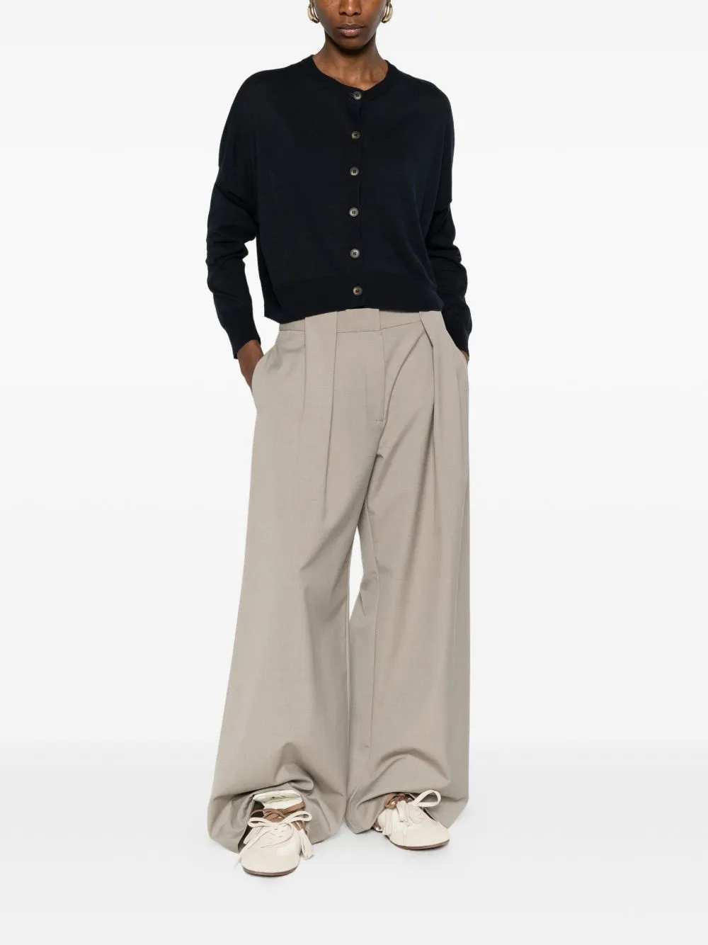 LINEN AND COTTON BLEND CARDIGAN sold by Lord & Taylor product image thumbnail 3