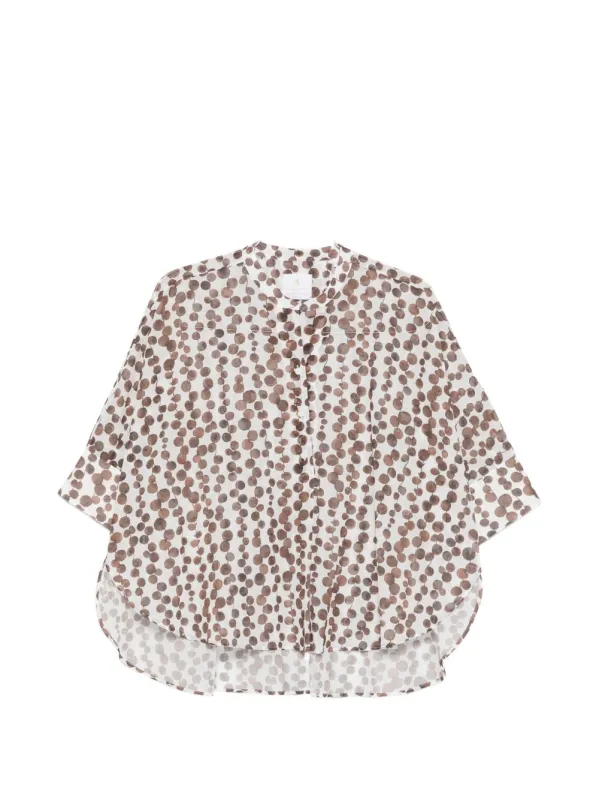 PRINTED COTTON BLOUSE made by Lord & Taylor