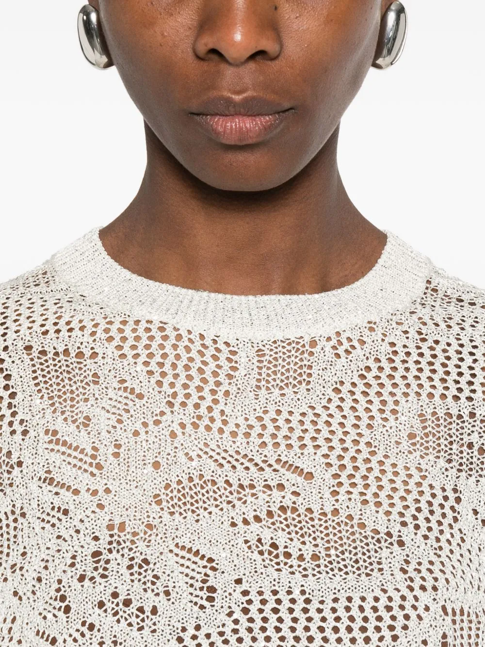 OPENWORK CREWNECK T-SHIRT sold by Lord & Taylor product image thumbnail 3