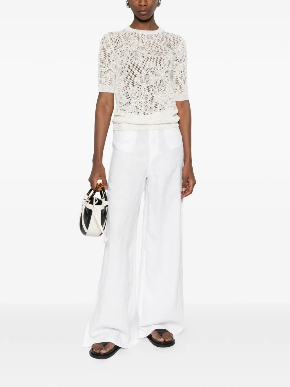 OPENWORK CREWNECK T-SHIRT sold by Lord & Taylor product image thumbnail 2