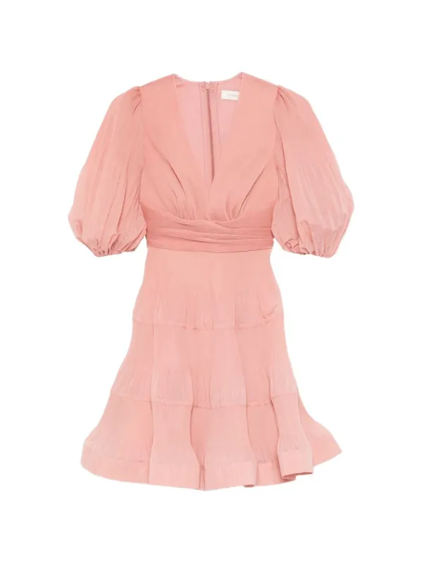 PLEATED MINI DRESS made by Zimmermann