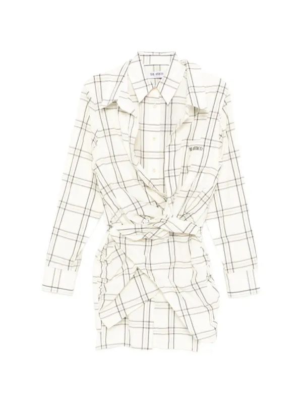 WHITE COTTON DRESS made by The Attico