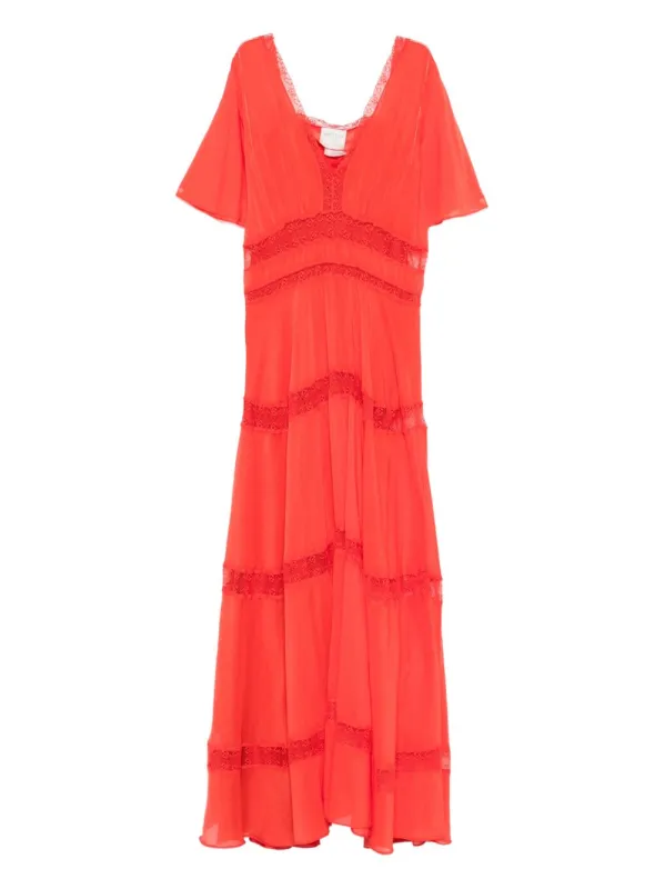 COTTON AND SILK V-NECKED DRESS made by Forte Forte