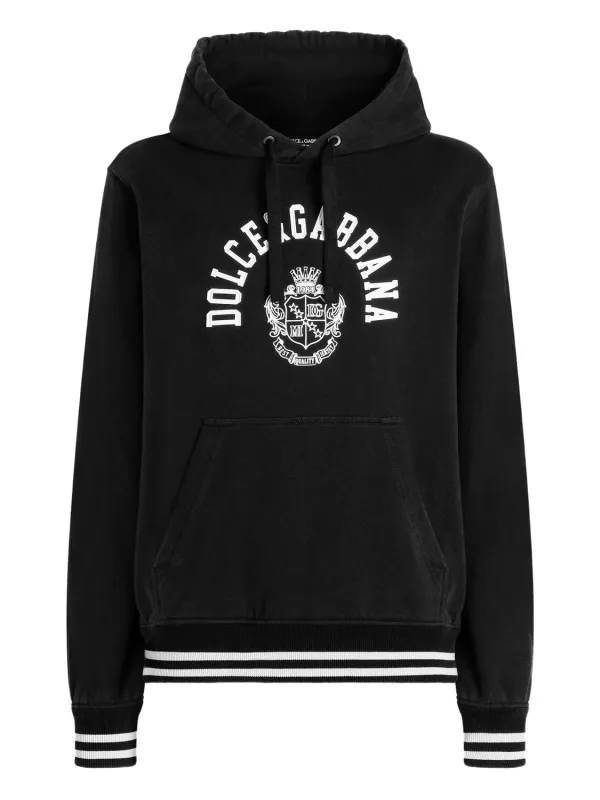 BLACK COTTON SWEATER made by Dolce & Gabanna