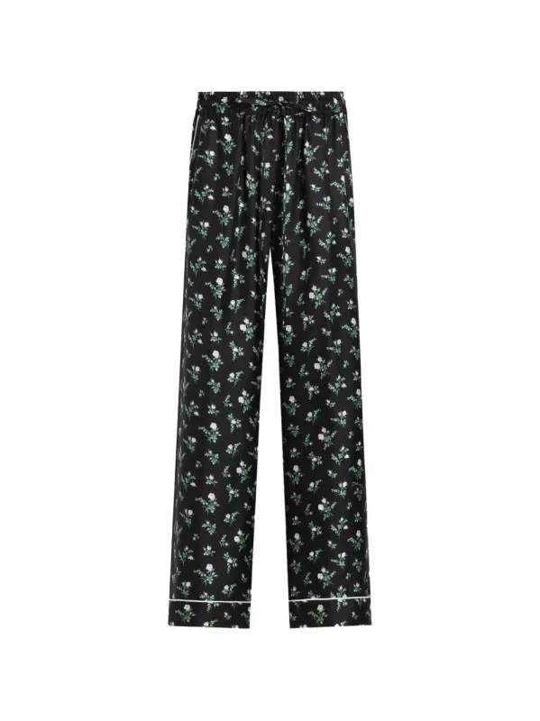 BLACK SILK TROUSERS made by Dolce & Gabanna